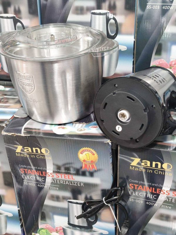خردکن کاسه استیل 3 لیتری شرکت زنو Zano( اورجینال )